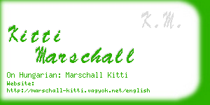 kitti marschall business card